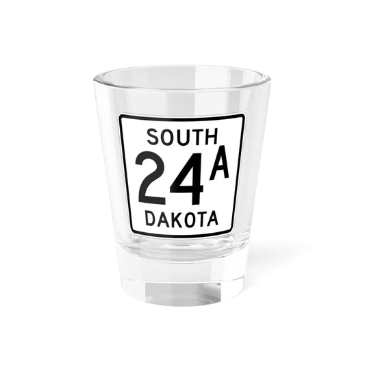 SD 24A 1950 (South Dakota) (Road Sign) Shot Glass 1.5oz 1.5oz - Go Mug Yourself