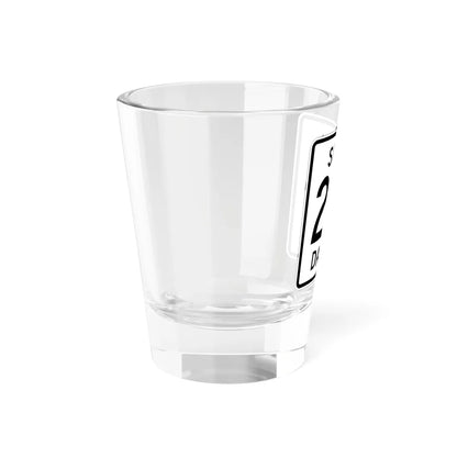 SD 24A 1950 (South Dakota) (Road Sign) Shot Glass 1.5oz - Go Mug Yourself