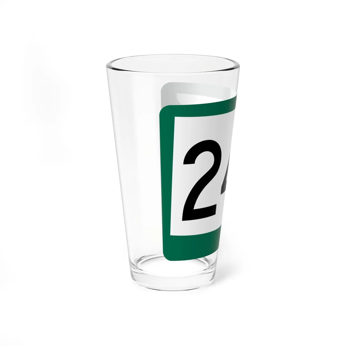 SD 24A (South Dakota) (Road Sign) Pint Glass 16oz - Go Mug Yourself