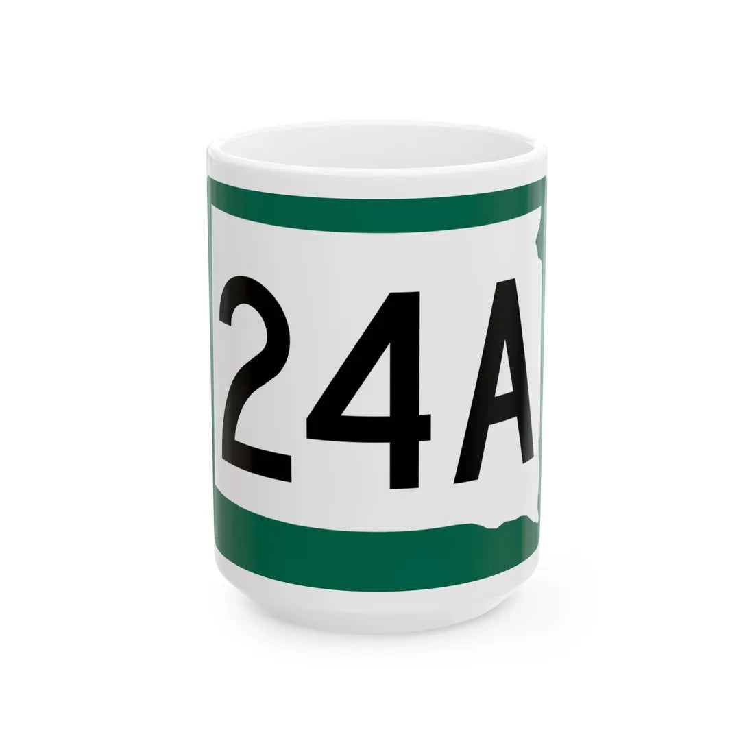 SD 24A (South Dakota) (Road Sign) White Coffee Mug 15oz - Go Mug Yourself