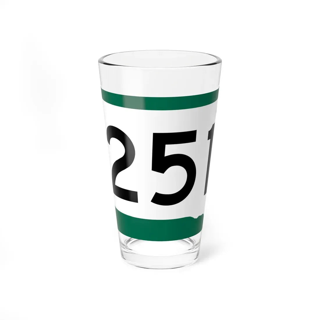 SD 251 (South Dakota) (Road Sign) Pint Glass 16oz 16oz - Go Mug Yourself