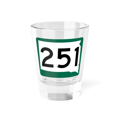SD 251 (South Dakota) (Road Sign) Shot Glass 1.5oz 1.5oz - Go Mug Yourself