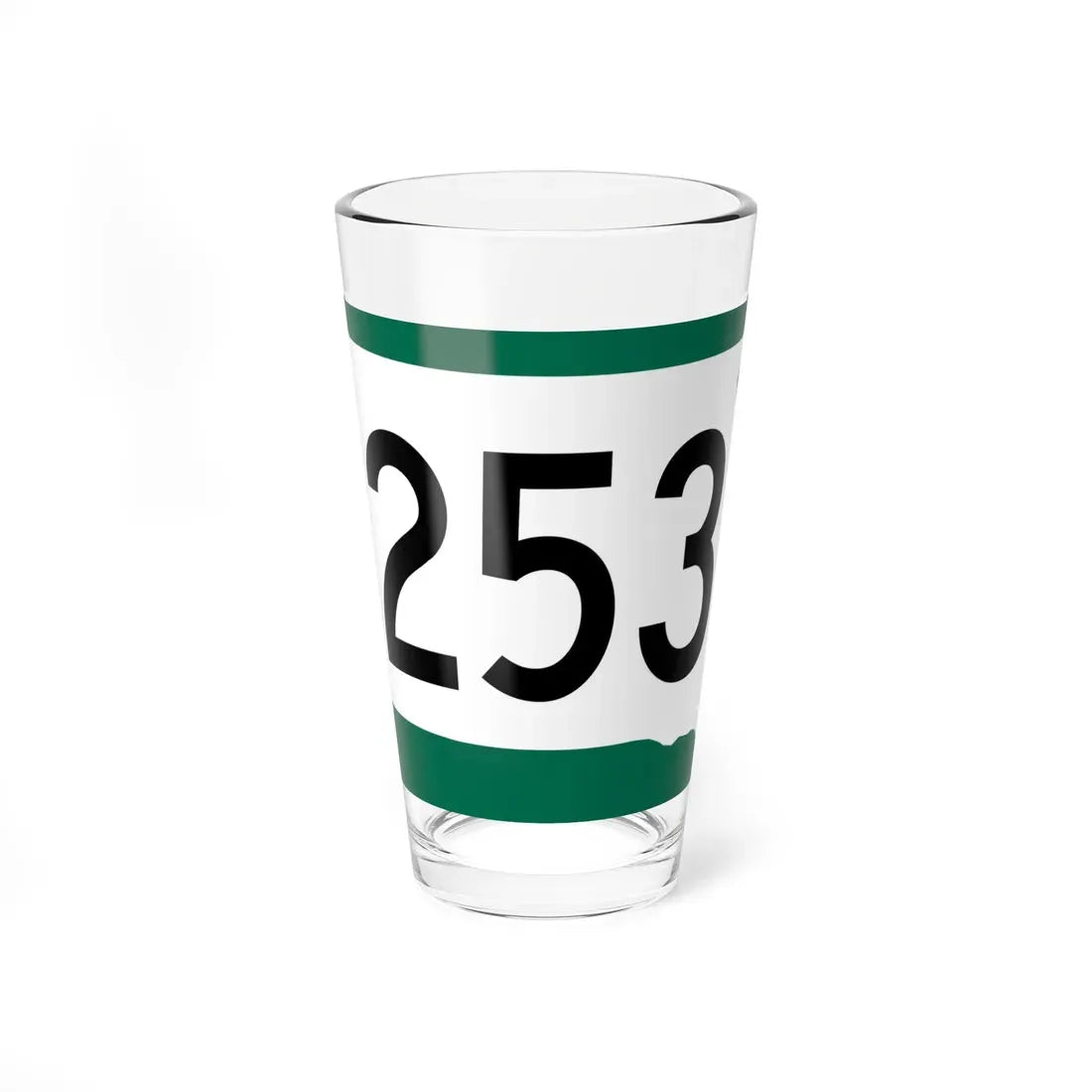 SD 253 (South Dakota) (Road Sign) Pint Glass 16oz 16oz - Go Mug Yourself