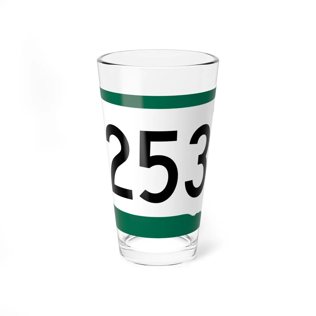 SD 253 (South Dakota) (Road Sign) Pint Glss 16oz 16oz - Go Mug Yourself