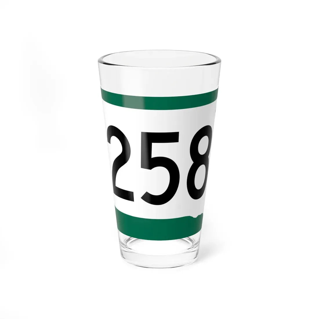 SD 258 (South Dakota) (Road Sign) Pint Glass 16oz 16oz - Go Mug Yourself