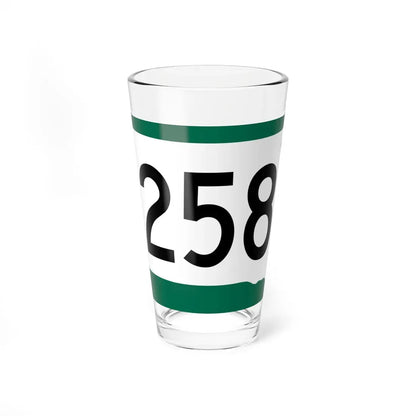 SD 258 (South Dakota) (Road Sign) Pint Glass 16oz 16oz - Go Mug Yourself