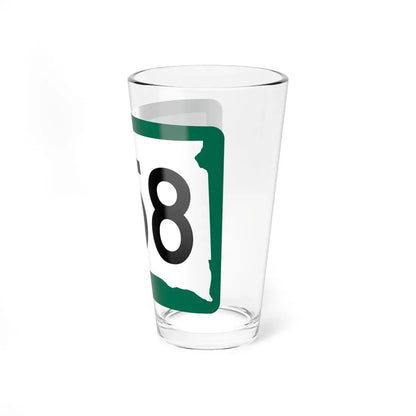 SD 258 (South Dakota) (Road Sign) Pint Glass 16oz - Go Mug Yourself