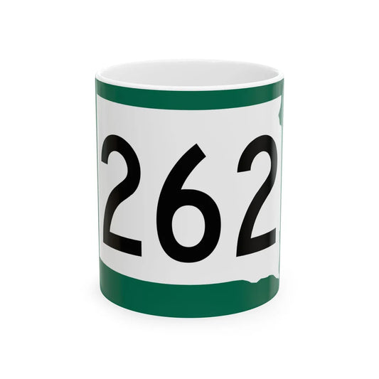 SD 262 (South Dakota) (Road Sign) White Coffee Mug 11oz - Go Mug Yourself