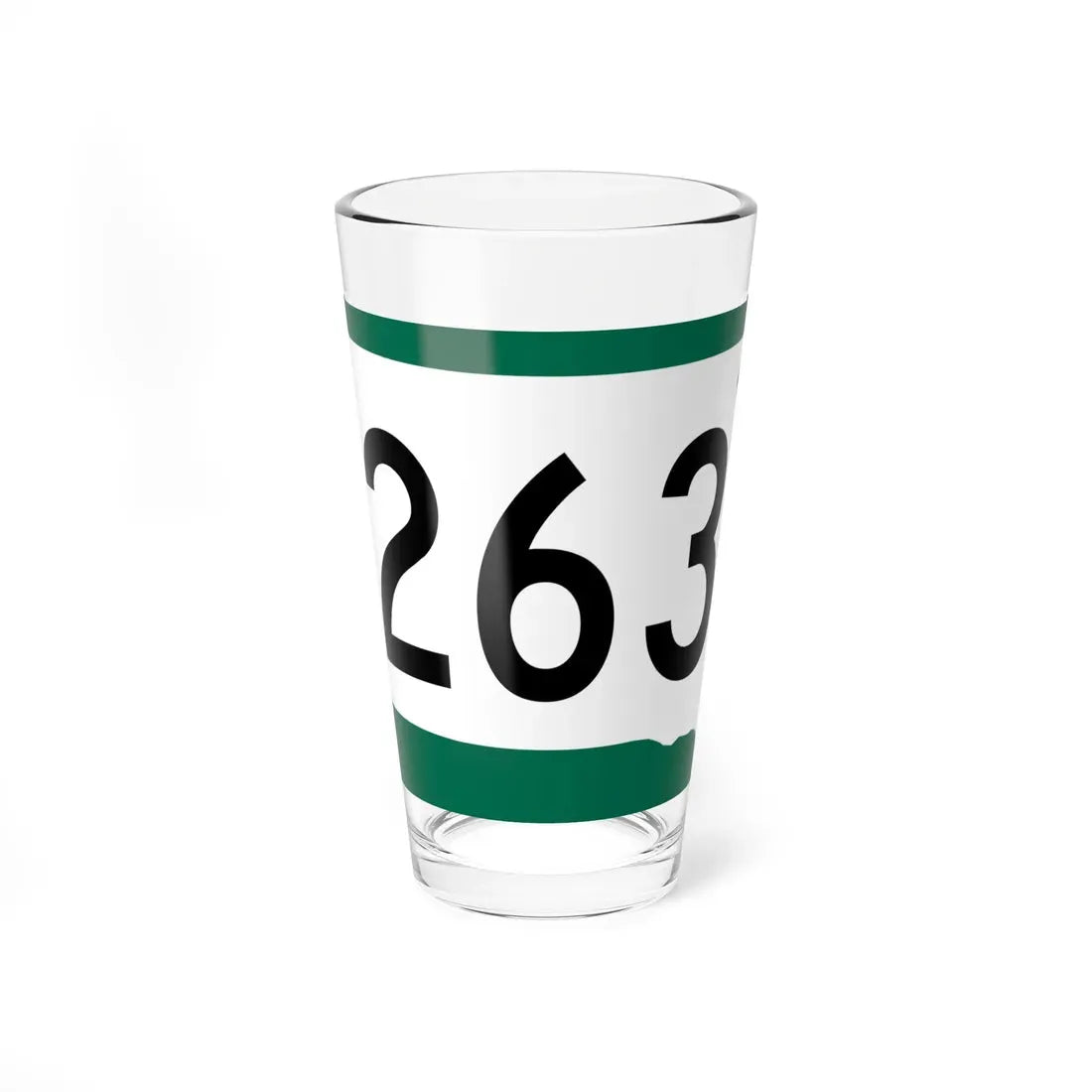 SD 263 (South Dakota) (Road Sign) Pint Glass 16oz 16oz - Go Mug Yourself