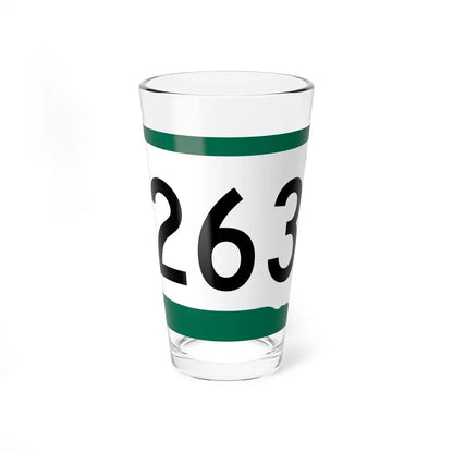 SD 263 (South Dakota) (Road Sign) Pint Glass 16oz 16oz - Go Mug Yourself