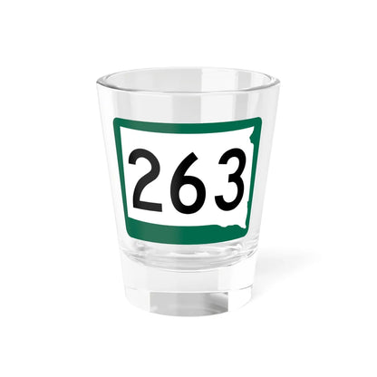 SD 263 (South Dakota) (Road Sign) Shot Glass 1.5oz 1.5oz - Go Mug Yourself