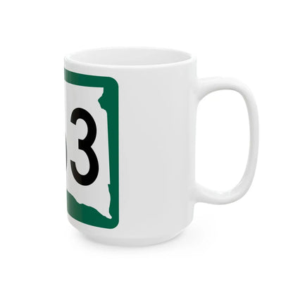 SD 263 (South Dakota) (Road Sign) White Coffee Mug - Go Mug Yourself
