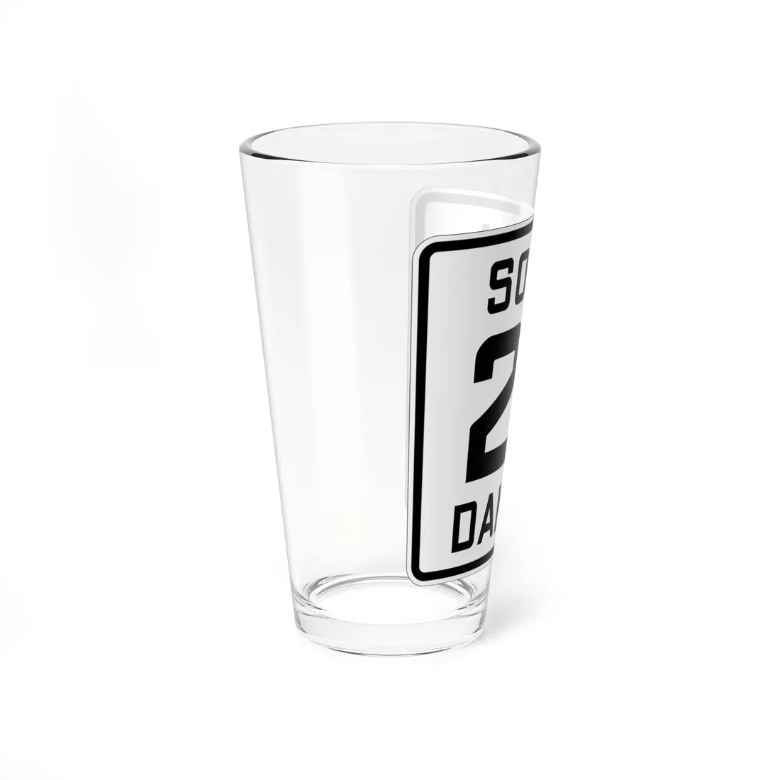 SD 27 1926 (South Dakota) (Road Sign) Pint Glss 16oz - Go Mug Yourself