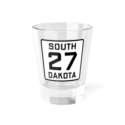 SD 27 1926 (South Dakota) (Road Sign) Shot Glass 1.5oz 1.5oz - Go Mug Yourself
