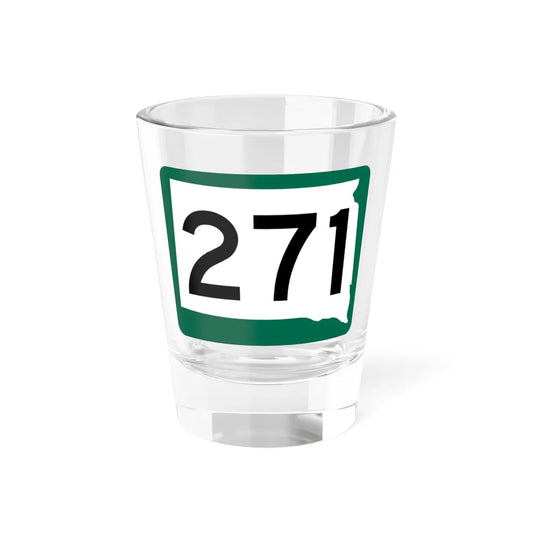 SD 271 (South Dakota) (Road Sign) Shot Glass 1.5oz 1.5oz - Go Mug Yourself