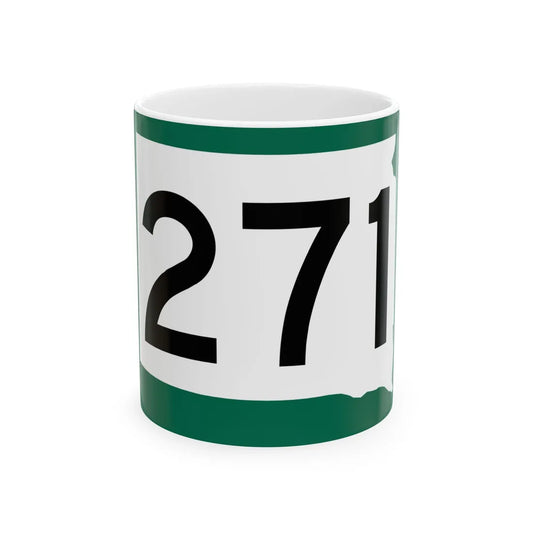 SD 271 (South Dakota) (Road Sign) White Coffee Mug 11oz - Go Mug Yourself