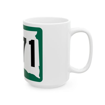 SD 271 (South Dakota) (Road Sign) White Coffee Mug - Go Mug Yourself