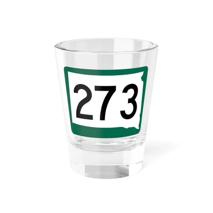 SD 273 (South Dakota) (Road Sign) Shot Glass 1.5oz 1.5oz - Go Mug Yourself