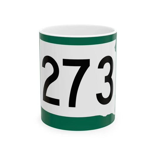 SD 273 (South Dakota) (Road Sign) White Coffee Mug 11oz - Go Mug Yourself