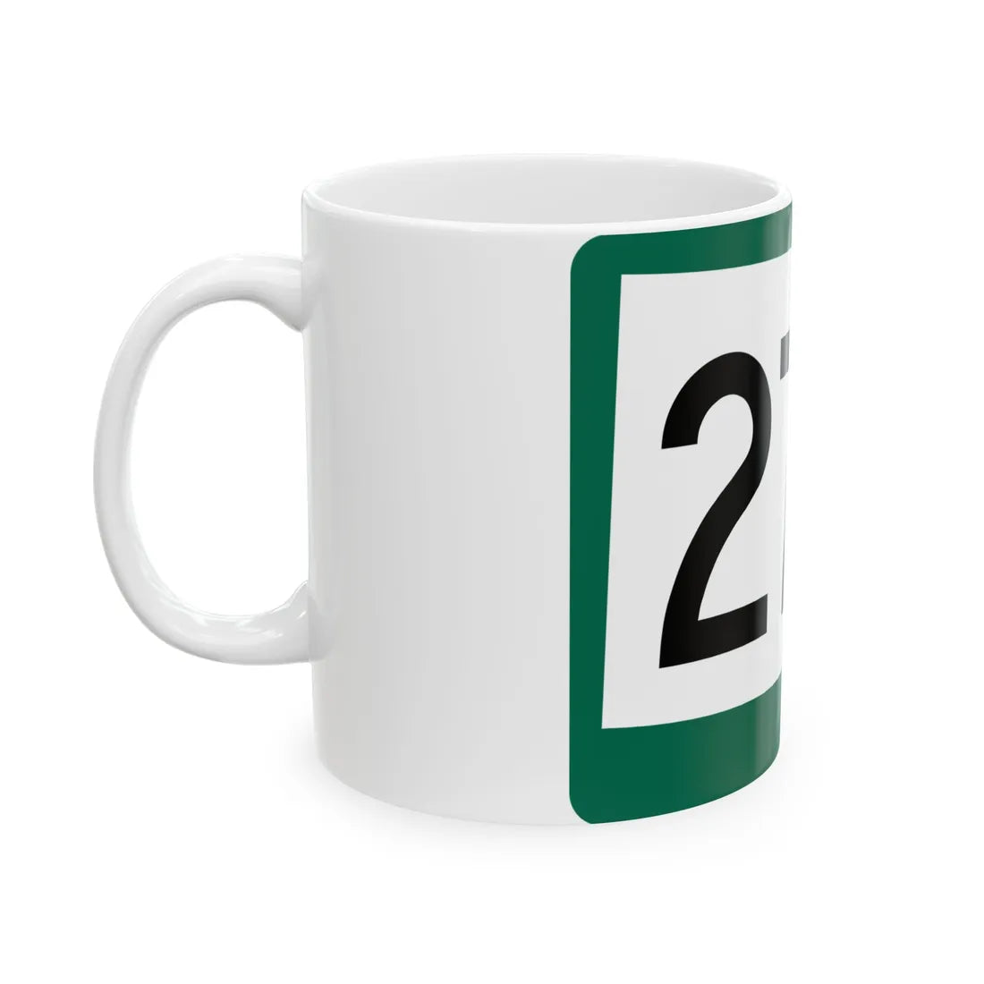 SD 273 (South Dakota) (Road Sign) White Coffee Mug - Go Mug Yourself