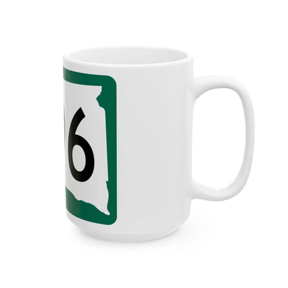 SD 296 (South Dakota) (Road Sign) White Coffee Mug - Go Mug Yourself