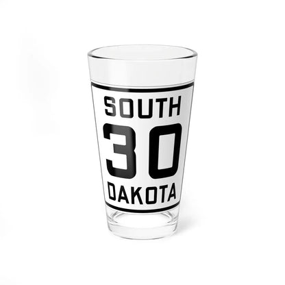 SD 30 1926 (South Dakota) (Road Sign) Pint Glass 16oz 16oz - Go Mug Yourself