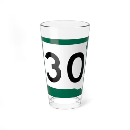 SD 30 (South Dakota) (Road Sign) Pint Glass 16oz 16oz - Go Mug Yourself