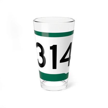 SD 314 (South Dakota) (Road Sign) Pint Glass 16oz 16oz - Go Mug Yourself