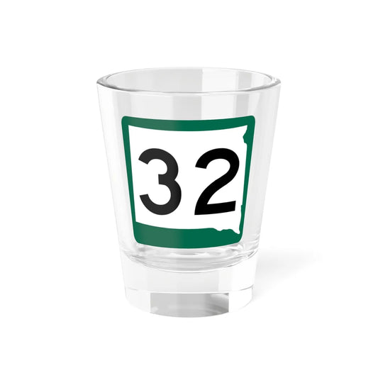 SD 32 (South Dakota) (Road Sign) Shot Glass 1.5oz 1.5oz - Go Mug Yourself