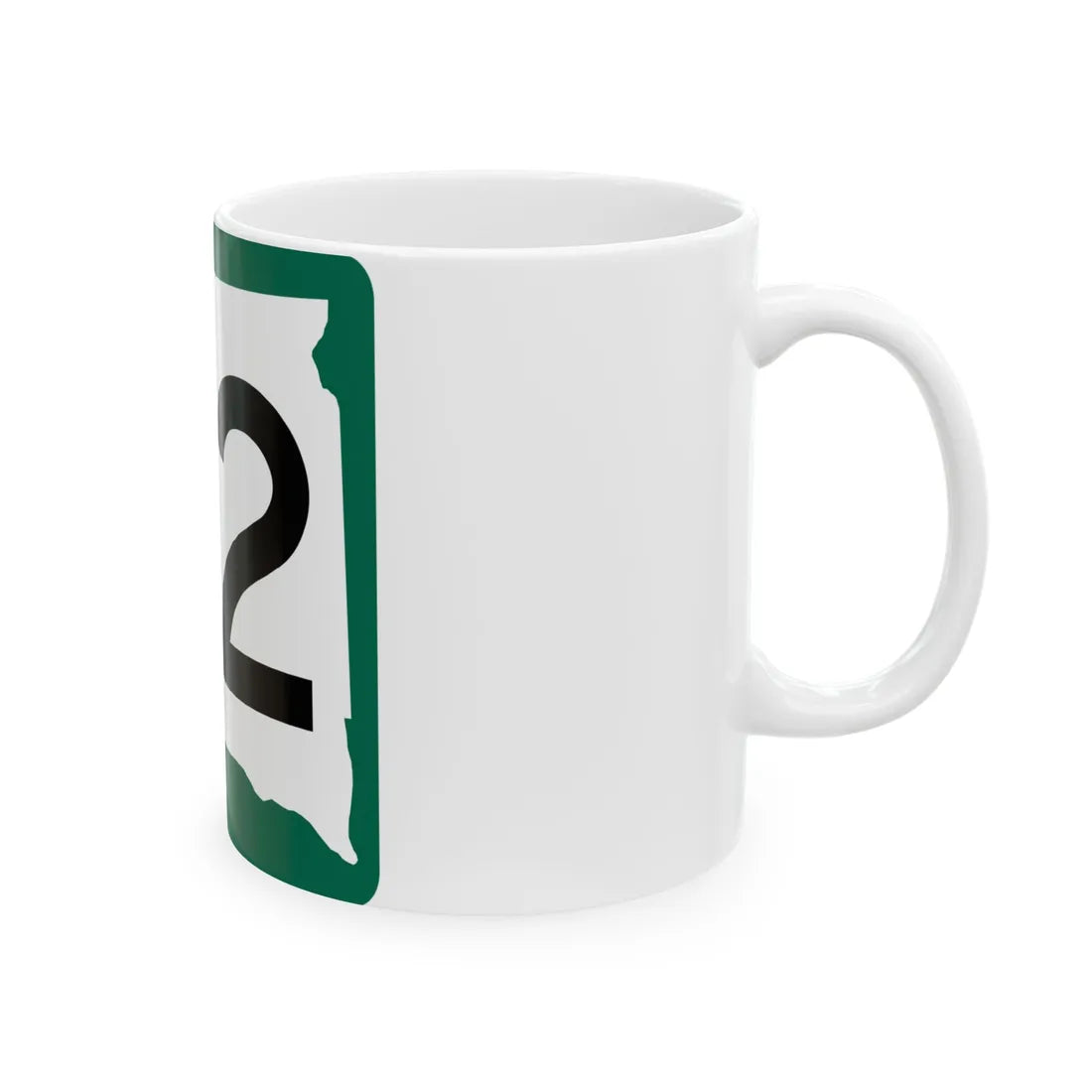 SD 32 (South Dakota) (Road Sign) White Coffee Mug - Go Mug Yourself