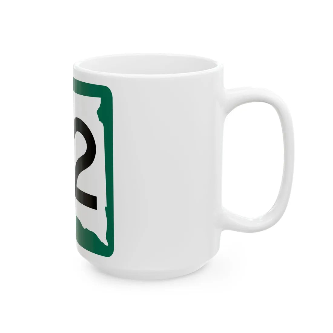 SD 32 (South Dakota) (Road Sign) White Coffee Mug - Go Mug Yourself