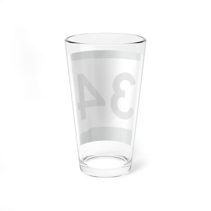 SD 34 (South Dakota) (Road Sign) Pint Glass 16oz - Go Mug Yourself