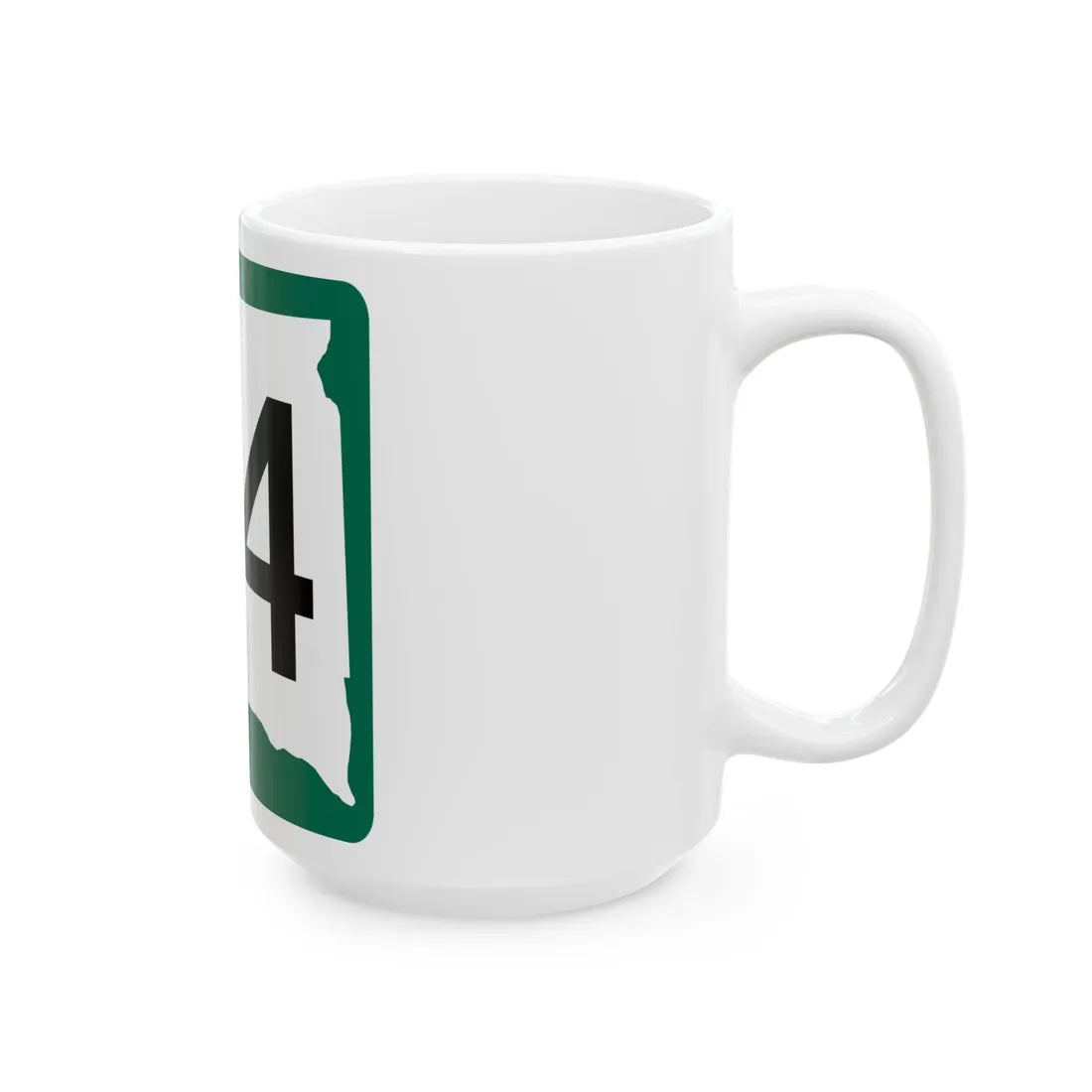 SD 34 (South Dakota) (Road Sign) White Coffee Mug - Go Mug Yourself