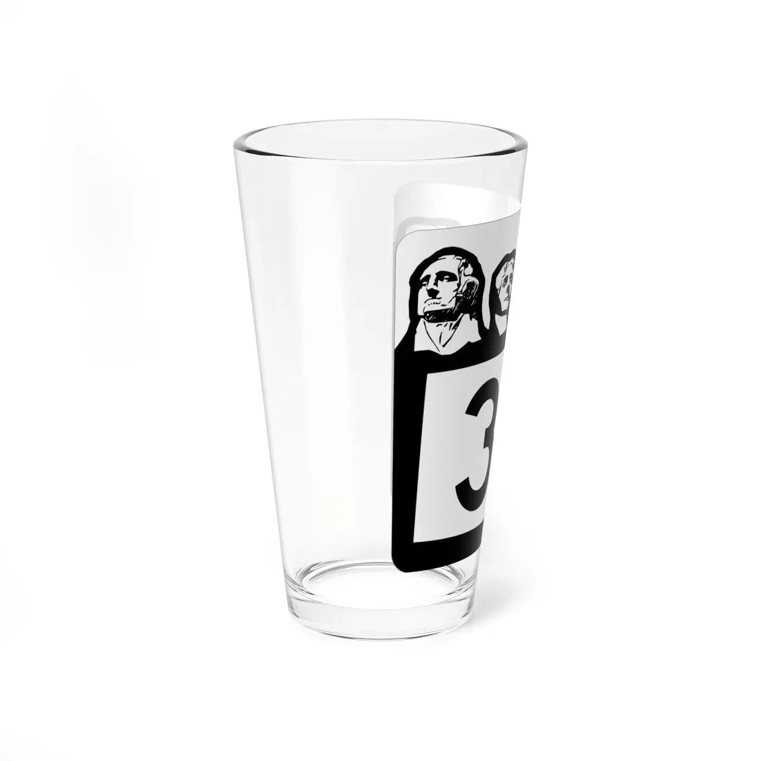 SD 35 1960 (South Dakota) (Road Sign) Pint Glass 16oz - Go Mug Yourself
