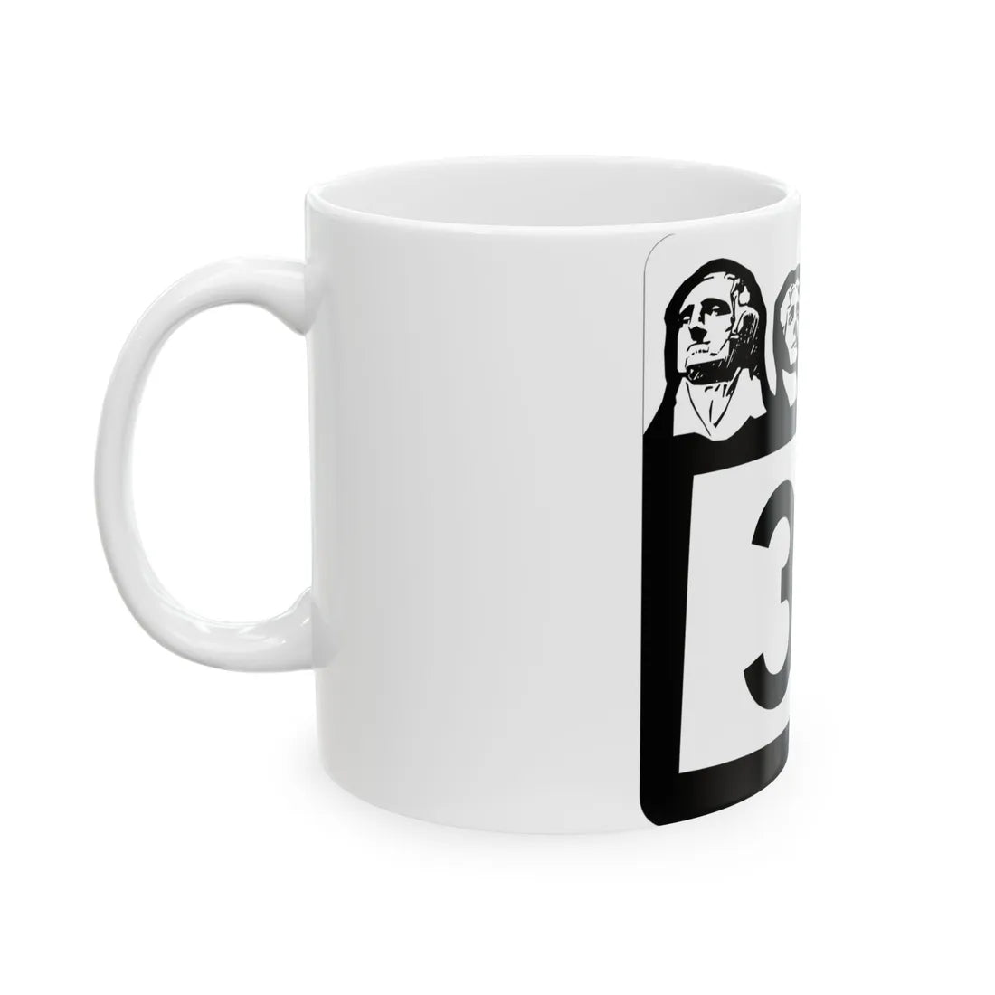 SD 35 1960 (South Dakota) (Road Sign) White Coffee Mug - Go Mug Yourself