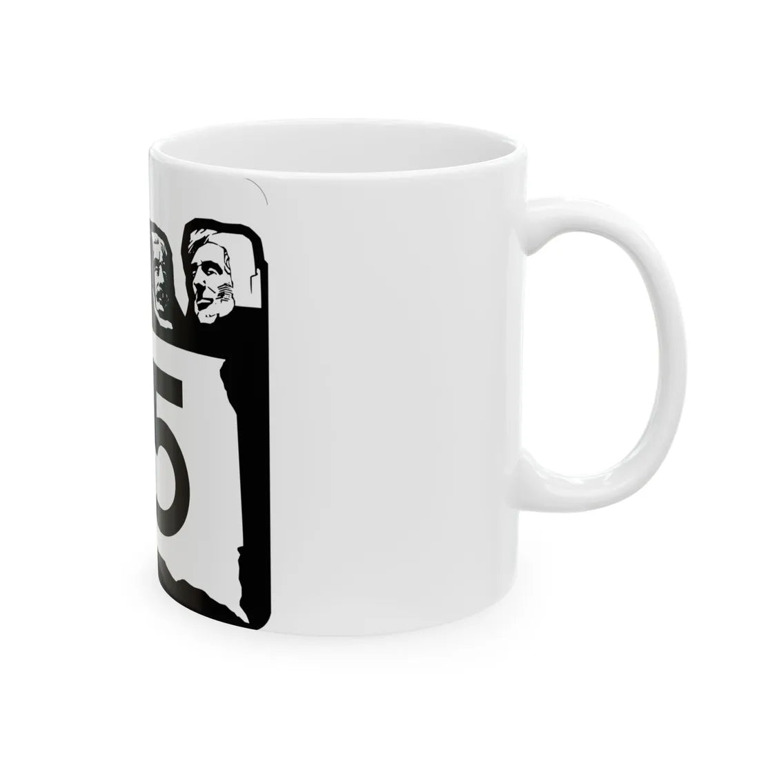 SD 35 1960 (South Dakota) (Road Sign) White Coffee Mug - Go Mug Yourself