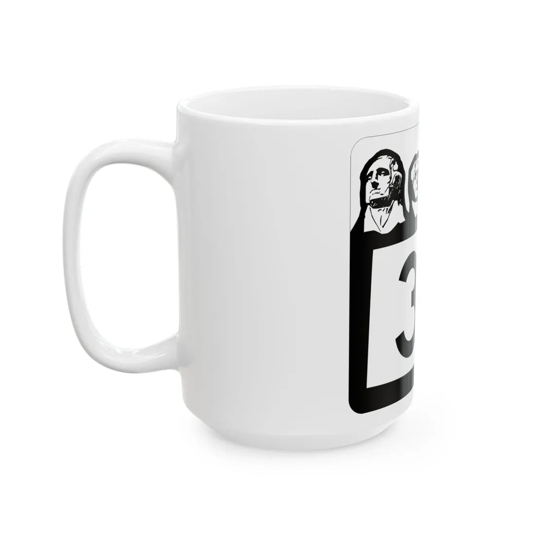 SD 35 1960 (South Dakota) (Road Sign) White Coffee Mug - Go Mug Yourself
