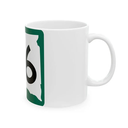 SD 36 (South Dakota) (Road Sign) White Coffee Mug - Go Mug Yourself