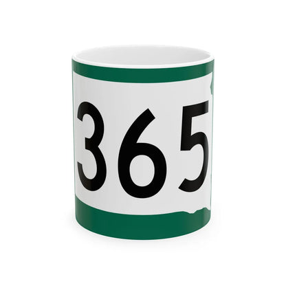 SD 365 (South Dakota) (Road Sign) White Coffee Mug 11oz - Go Mug Yourself