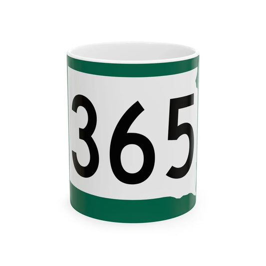 SD 365 (South Dakota) (Road Sign) White Coffee Mug 11oz - Go Mug Yourself