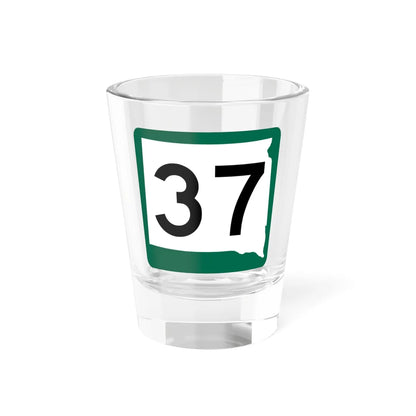 SD 37 (South Dakota) (Road Sign) Shot Glass 1.5oz 1.5oz - Go Mug Yourself