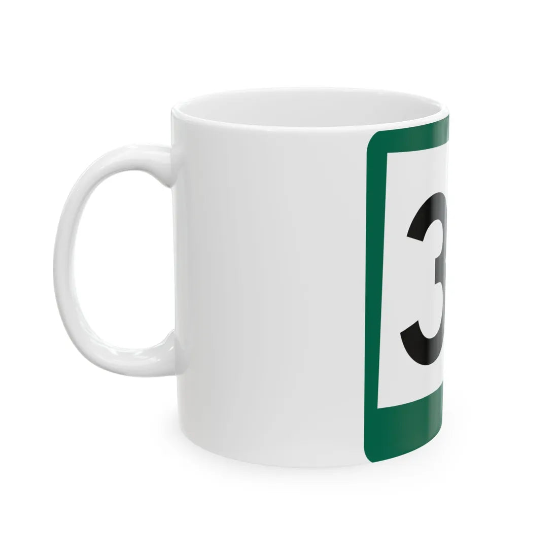 SD 37 (South Dakota) (Road Sign) White Coffee Mug - Go Mug Yourself