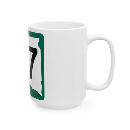 SD 37 (South Dakota) (Road Sign) White Coffee Mug - Go Mug Yourself