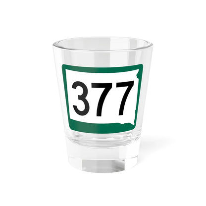 SD 377 (South Dakota) (Road Sign) Shot Glass 1.5oz 1.5oz - Go Mug Yourself
