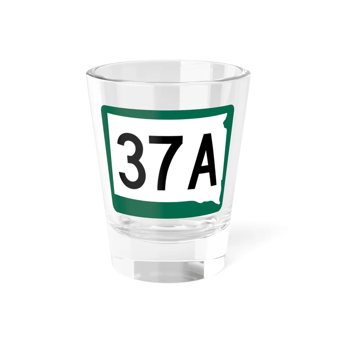 SD 37A (South Dakota) (Road Sign) Shot Glass 1.5oz 1.5oz - Go Mug Yourself