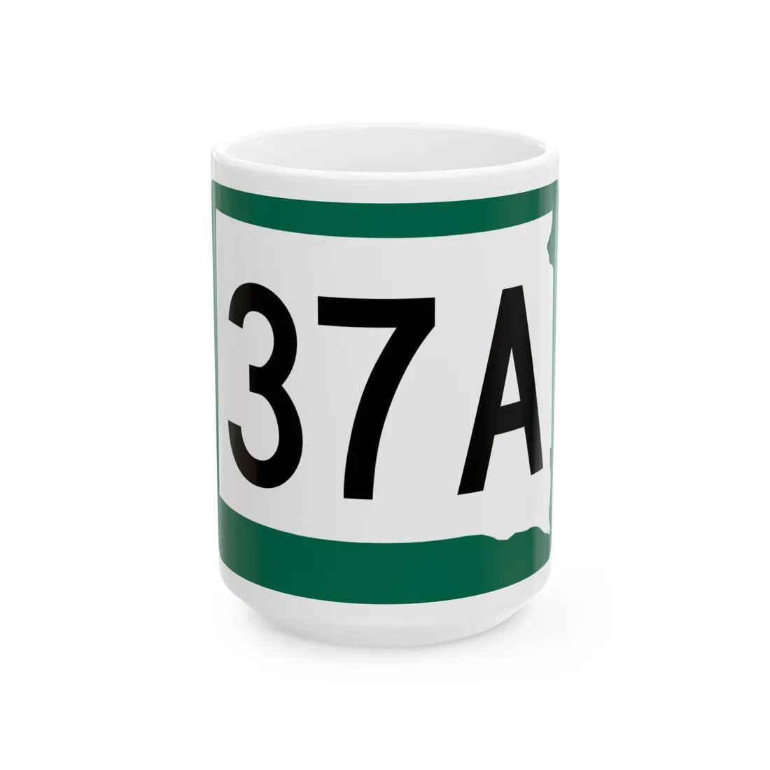 SD 37A (South Dakota) (Road Sign) White Coffee Mug 15oz - Go Mug Yourself