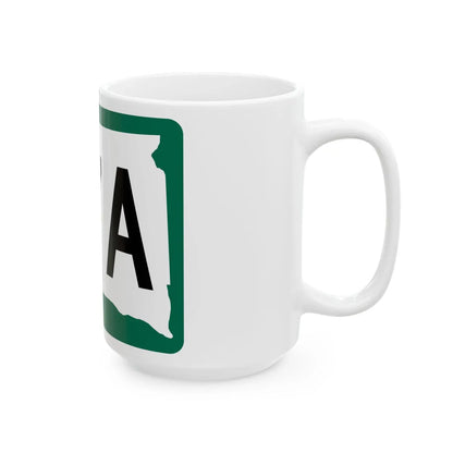 SD 37A (South Dakota) (Road Sign) White Coffee Mug - Go Mug Yourself