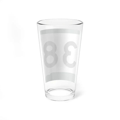 SD 38 (South Dakota) (Road Sign) Pint Glass 16oz - Go Mug Yourself