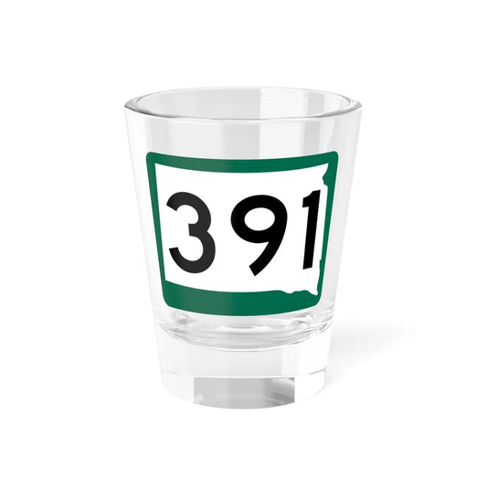 SD 391 (South Dakota) (Road Sign) Shot Glass 1.5oz 1.5oz - Go Mug Yourself