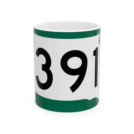 SD 391 (South Dakota) (Road Sign) White Coffee Mug 11oz - Go Mug Yourself